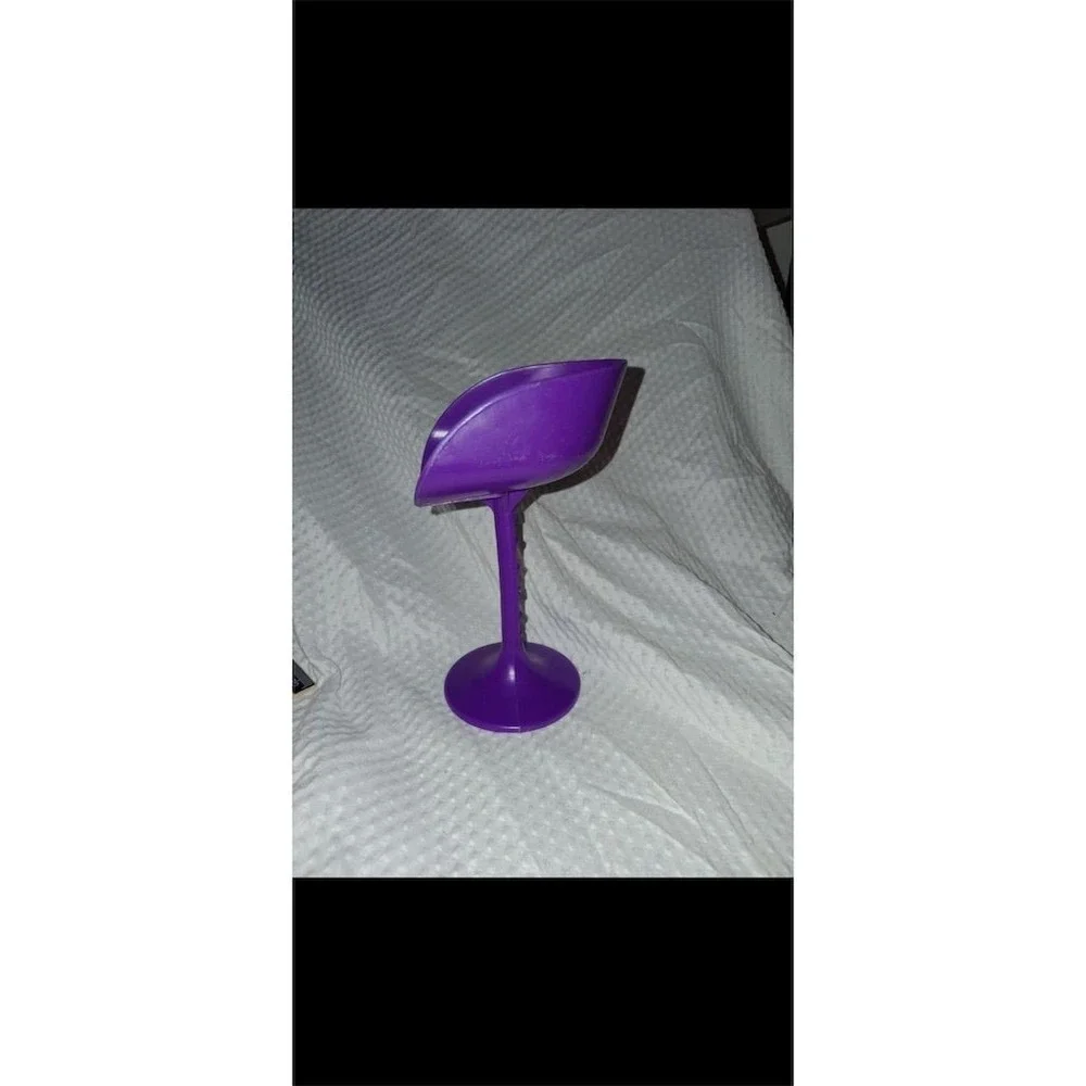 Barbie Dollhouse Furniture Purple Tulip Barstool by Mattel‎